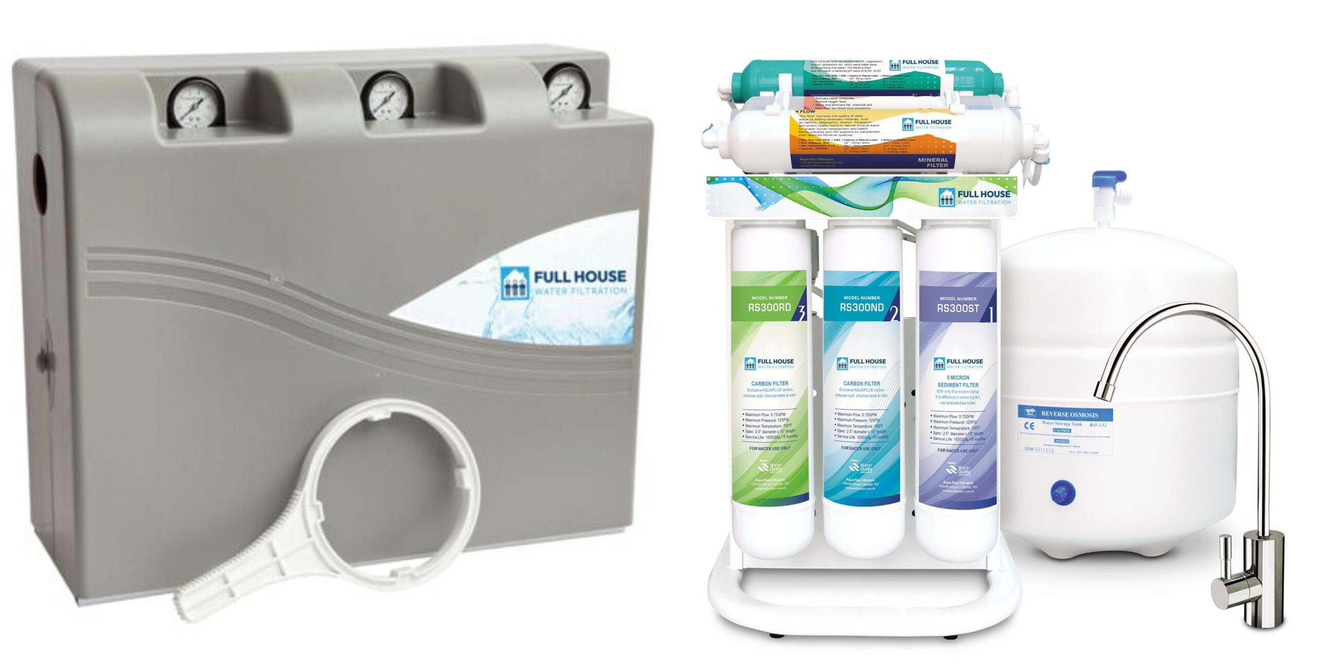 Comparison of whole house water filter vs reverse osmosis water filter for Sydney homes