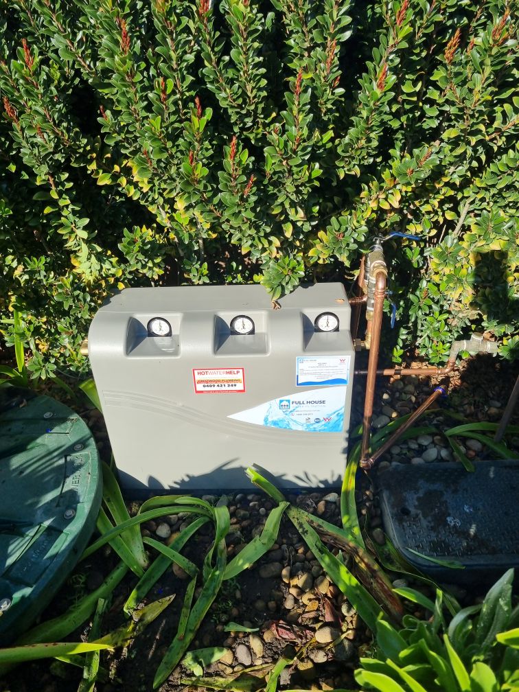 Rainwater tank connected to Sydney residential roof