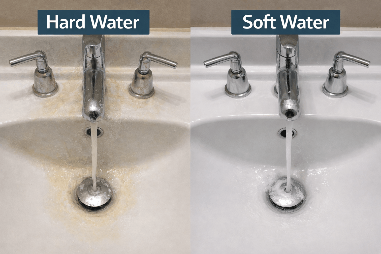 Hard water vs soft water comparison in Sydney homes