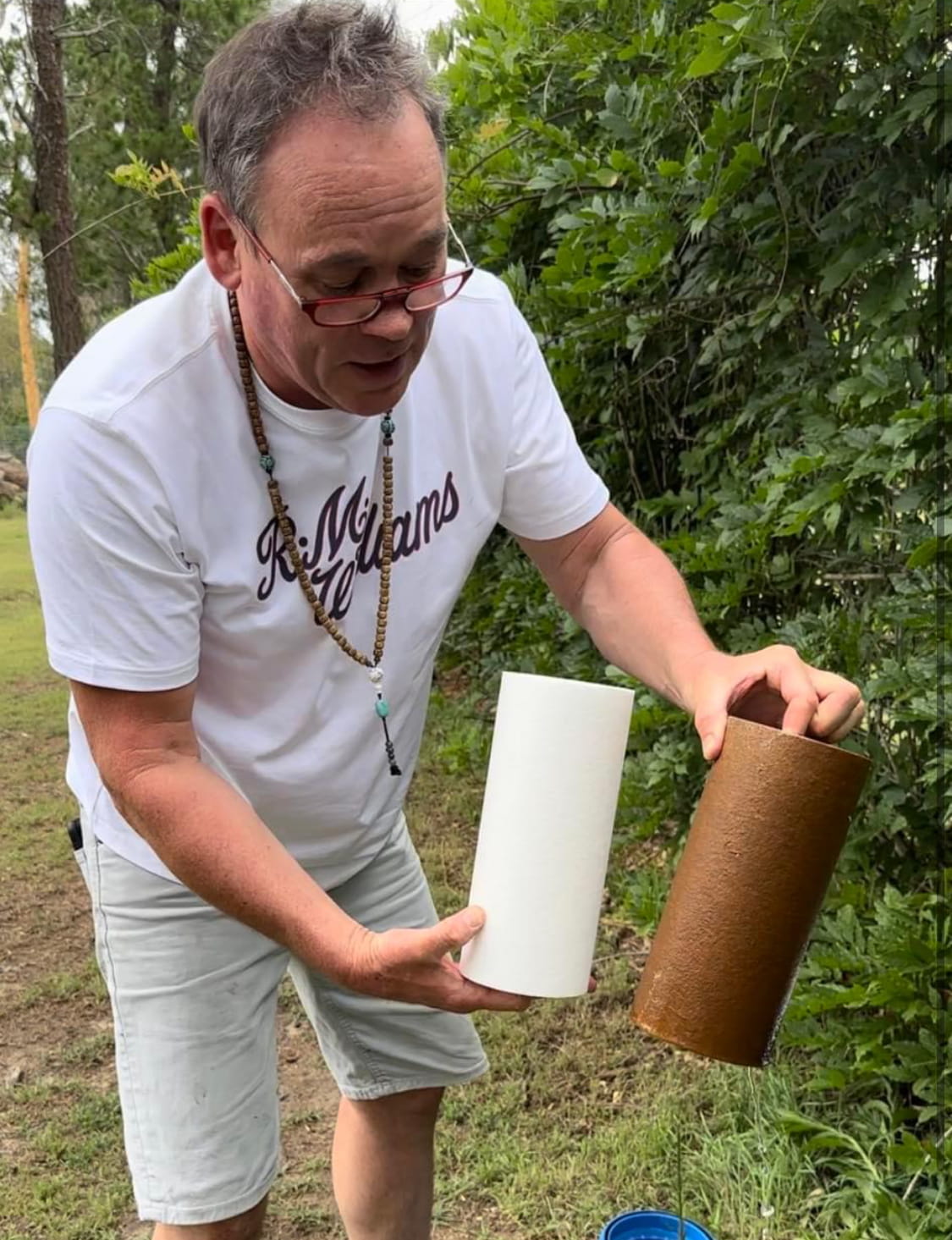 Replacing whole house water filter cartridge
