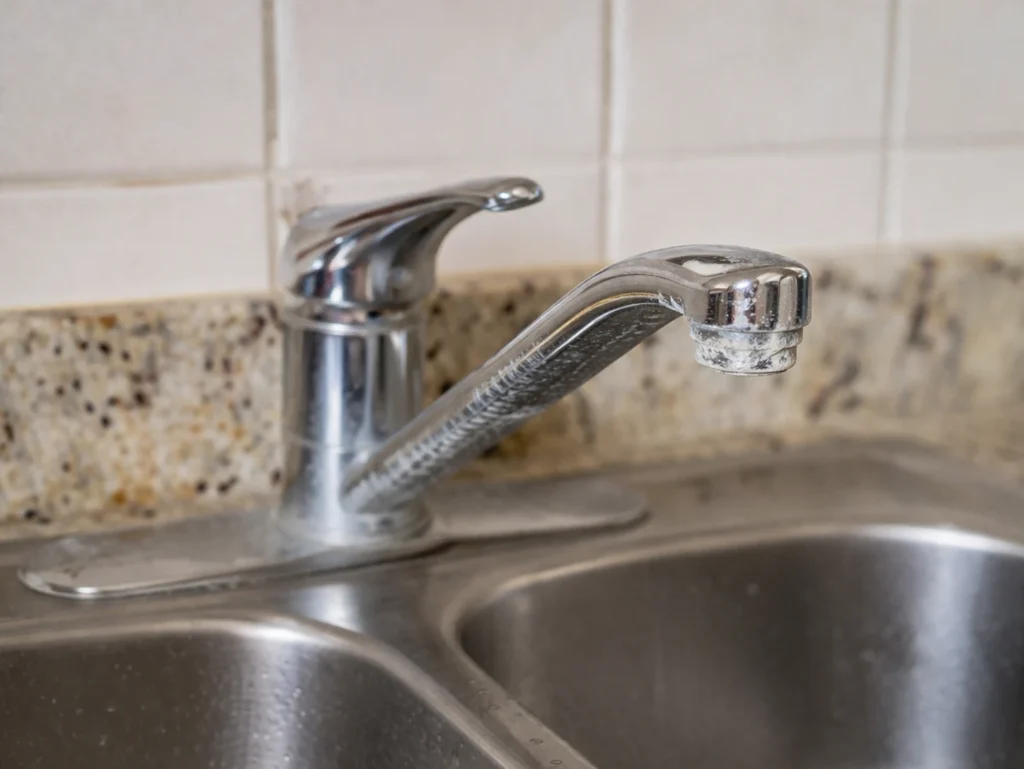Mineral scale buildup caused by poor water quality